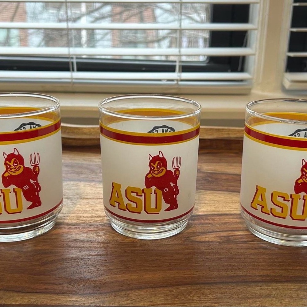 Vintage ASU Sun Devils Glass Set